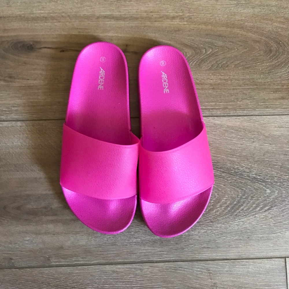 Hot pink slides